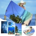 thumbnail image 5 of Zatoumnr Tie-Dye Series Microfiber Beach Towel, Super Lightweight, 30x60 Inches, Square Print, Sandproof, Multi-Purpose for Travel and Swimming Pool, 5 of 5