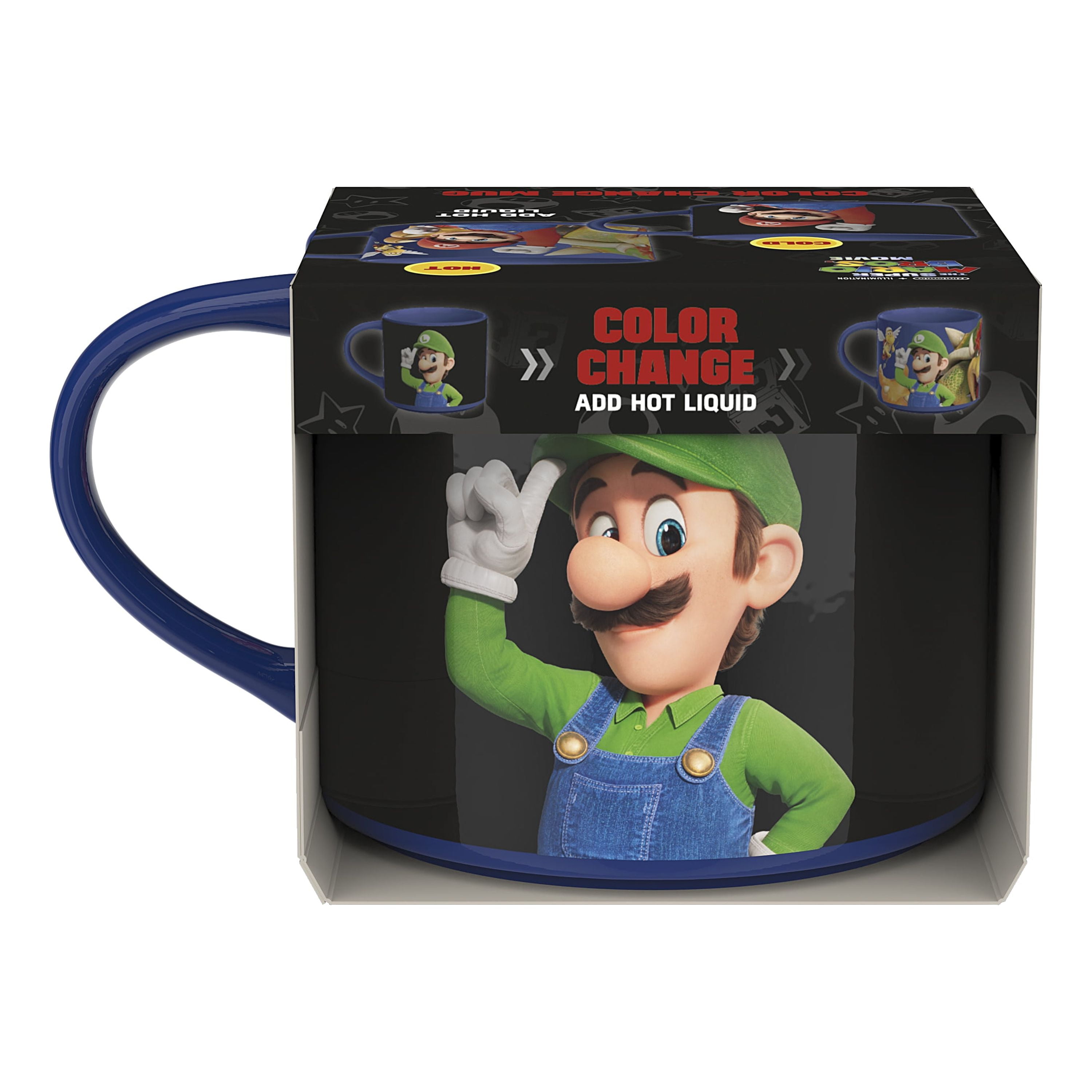 Zak Designs Color Change 15oz Modern Mug, The Super Mario Bros