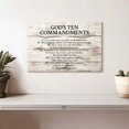 thumbnail image 2 of Elephant Stock God's Ten Commandments Wall Art - Horizontal Canvas Wall Art - Living Room Wall Decor - Wall Signs Canvas - Black And Beige Decor - 12" x 8", 2 of 8