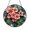 Acrylic 3.5 Inch, variant on Geranium Stained Glass Suncatcher Window Hanging Lucky Floral Home Decor Boho Zen Gift Anniversary Birthday