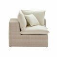 thumbnail image 4 of Cali Natural Wicker Outdoor Corner Chair, 4 of 9