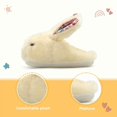 thumbnail image 3 of Toddler Bunny Slippers Girls Boys Kids Bunny House Slipper Winter Rabbit Slippers, Cute Soft Plush Anti-Slip House Kids Rabbit Warm Winter Slippers for Indoor Outdoor, 3 of 6