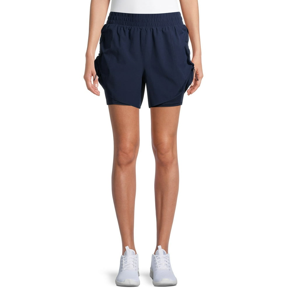 Avia - Avia Women's Running Shorts with Side Bungees - Walmart.com ...
