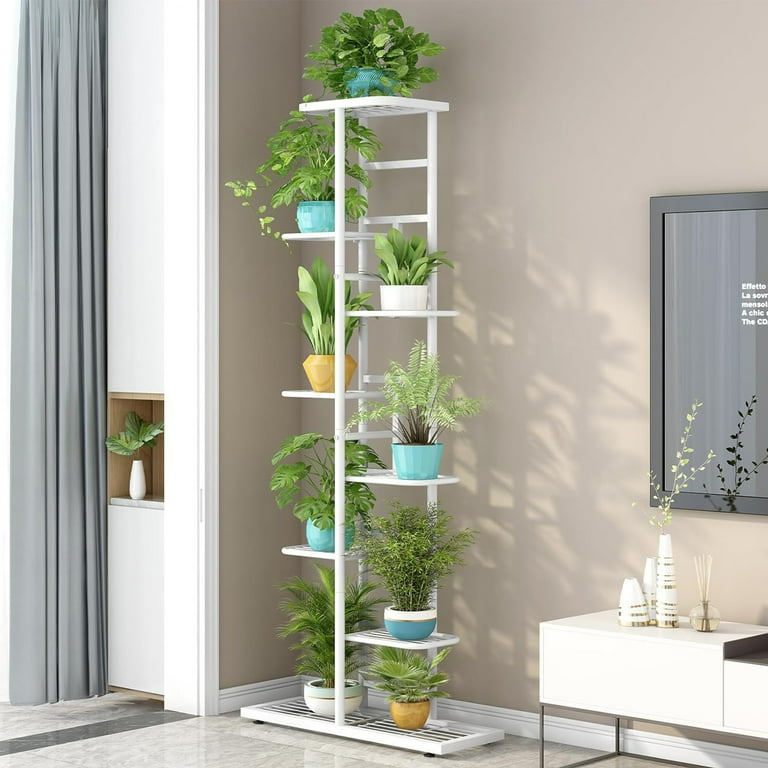 SUSUZI 8-Tier Vertical Metal Plant Stand – 56