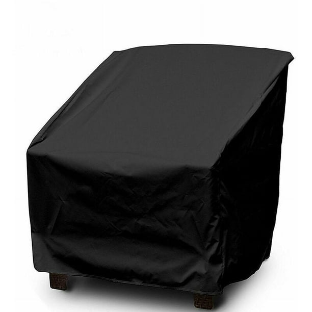 Protector de muebles de patio resistente a la intemperie, funda resistente para sillas apilables, tela Oxford 420D con capa de PVC, protección para todo tipo de clima para muebles de exterior, fácil