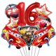 thumbnail image 4 of Decoraciones para fiestas de cumpleaños de Cars Disney Pixar Cars Lightning Mcqueen Globos Servilletas de papel Vasos Platos Bolsas de regalo Vajilla Suministros, 4 of 5