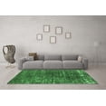 thumbnail image 3 of Ahgly Company Indoor Square Oriental Emerald Green Industrial Area Rugs, 5' Square, 3 of 4