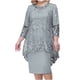 thumbnail image 2 of Puntoco Vestido de noche de talla grande para mujer, conjunto de dos piezas con bordado de encaje, vestido ajustado con temperamento Puntoco Puntoco-4372, 2 of 5