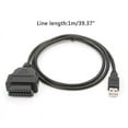 thumbnail image 1 of 16pin Obd2 To Usb Port Charger Adapter Cable Connector Diagnostic Tool, 1 of 4