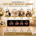 thumbnail image 5 of 1000 Days Countdown-up Timer with Remote, Days Countdown Clock for Retirement Wedding Events Size 13.4 x 3.7 in. Wall Mount, 5 of 8