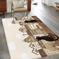 thumbnail image 2 of Vintage Farmhouse Area Rugs 3'x5', Washable Small Throw Rugs for Living Room Bedroom, Country Houses Cats Cloud Beige Indoor Outdoor Rug Non-Slip Low Pile Carpet Runner Reversible Floor Mats, 2 of 8