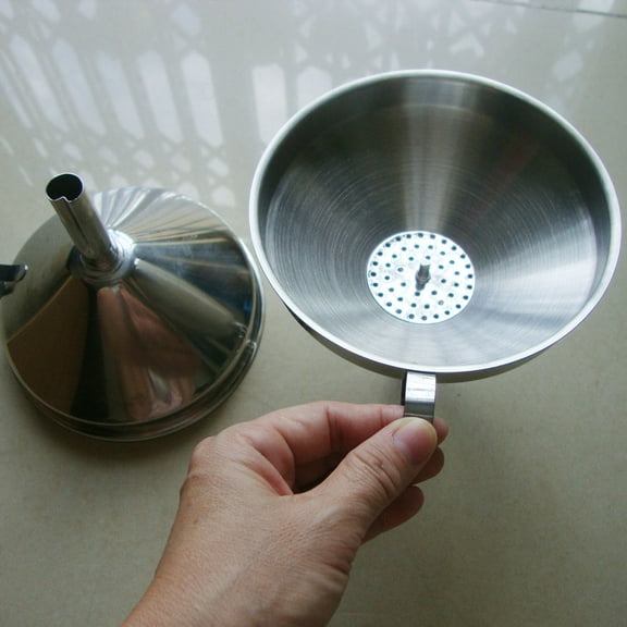 WHAMVOX Cooking Oil Filter Funnel Dishwasher Safe Funnel 15.00X13.00X10.50CM