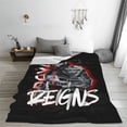 thumbnail image 4 of Roman Wres-Tler Reign Blanket Soft Cozy Fleece Throw Blanket Lightweight Warm Fuzzy Flannel Blankets and Throws for Couch Sofa Bed 40"x30", 4 of 8