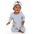 thumbnail image 4 of Disney Bambi Baby Girls Long Sleeve Romper and Headband, 2-Piece Set, Sizes 0/3 Months-24 Months, 4 of 11