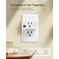 thumbnail image 2 of 200FT Long Range Wireless Remote Control Outlet, Mini Electrical Outlet Plug, 15A/1875W High-Power Remote Light Switch for Lamps, Fans, Household Appliances, FCC & ETL Listed (3 Outlets + 1 Remote), 2 of 6