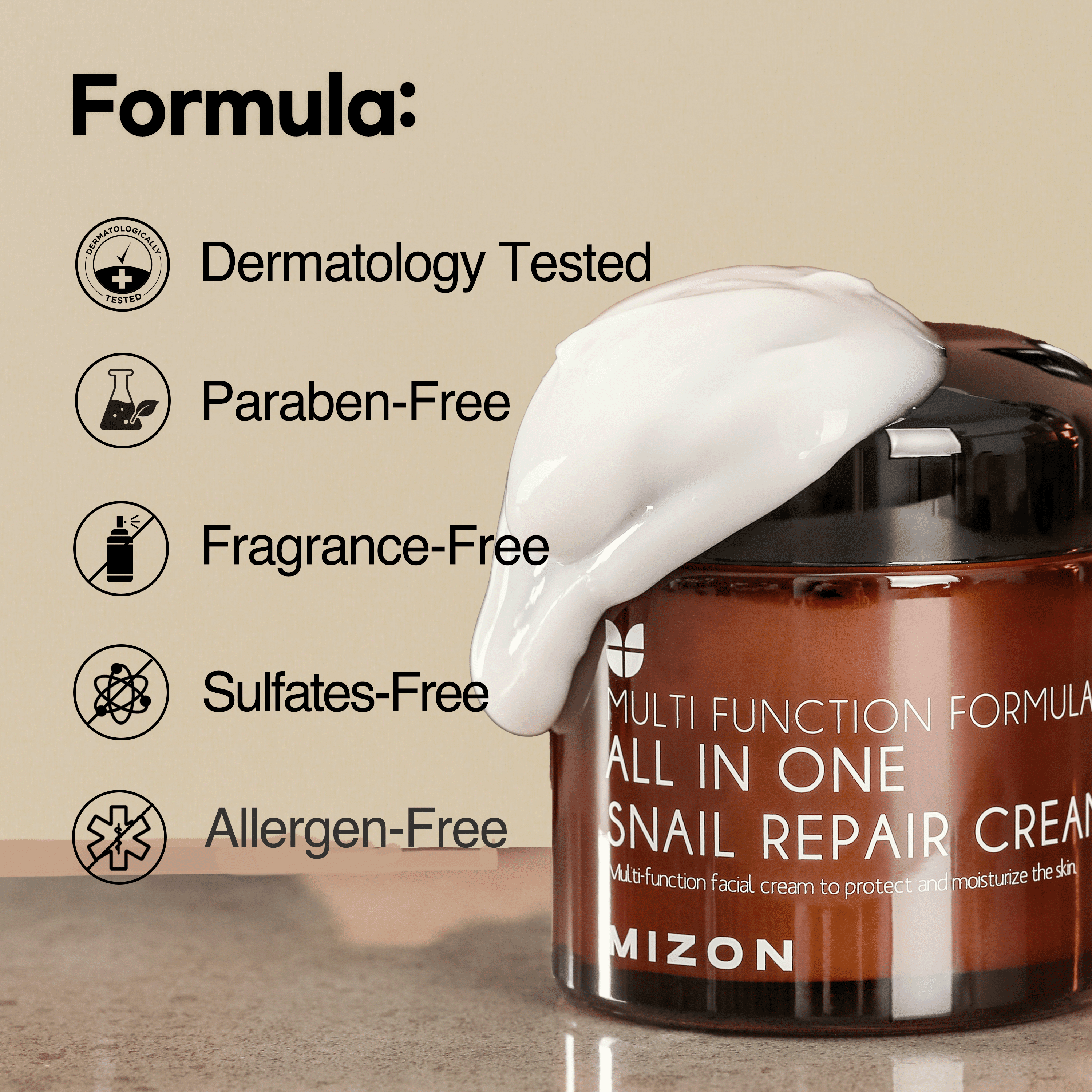 Mizon snail repair all 2024 in one cream