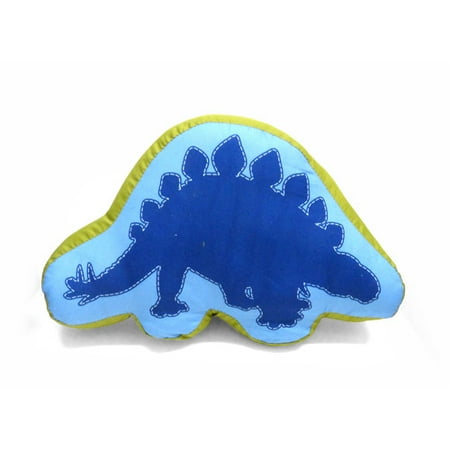 Mainstays Kids' Decorative Pillow, Blue Dino
