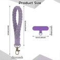 thumbnail image 2 of 3 piezas Correa de muñeca para teléfono móvil Cordón Pulsera con pestañas de sujeción para teléfono Llavero de pulsera para smartphone hecho a mano Correa universal Soporte para llavero Conexión, 2 of 5