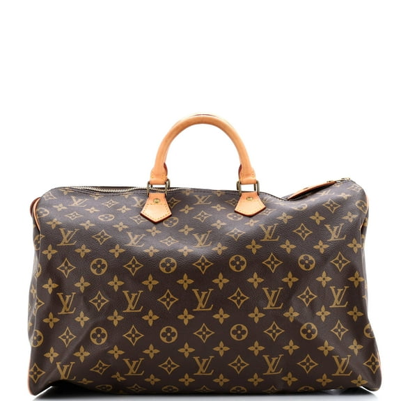 Pre-Owned Speedy Handbag Monogram Canvas 40 By Rebag