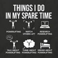 thumbnail image 2 of Spare Time Powerlifting T-Shirt | Motivational Workout Black Tee Gift, 2 of 5