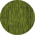 thumbnail image 1 of Ahgly Company Indoor Round Abstract Green Modern Area Rugs, 3' Round, 1 of 4