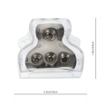 thumbnail image 2 of Shisuyan Petit Bloc de Distribution d'Alimentation Transparent 2 Pcs 2.3x1.9in, 2 of 8