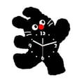 thumbnail image 3 of deevoka Cartoon Cat Shaped Wall Clock Decor Hanging Clock for Hotel Dining Room Gift Black, 3 of 9