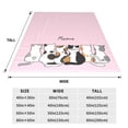 thumbnail image 3 of KLL Cute Cats Pattern Fleece Throw Blanket,Fleece Throw Blankets for Couch & Bed All Season Use-80"x60", 3 of 7