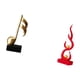 thumbnail image 5 of Escultura De Resina De Llama Armónica, Adorno Creativo De Mesa, Nota Musical Moderna Y Figura De Fuego, Centro De Mesa Para Escritorio, Chimenea, Patio, Oficina, Regalo De Inauguración De La, 5 of 8