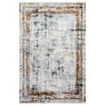 thumbnail image 2 of Colette Grey Abstract Viscose Area Rugs for Living Room Jacquard Textured Modern Rugs Soft Geometric Rug for Bedroom Mid Century Washable Rug Non-Slip Bohemian Perfect for Dining Room Office, 2 of 4