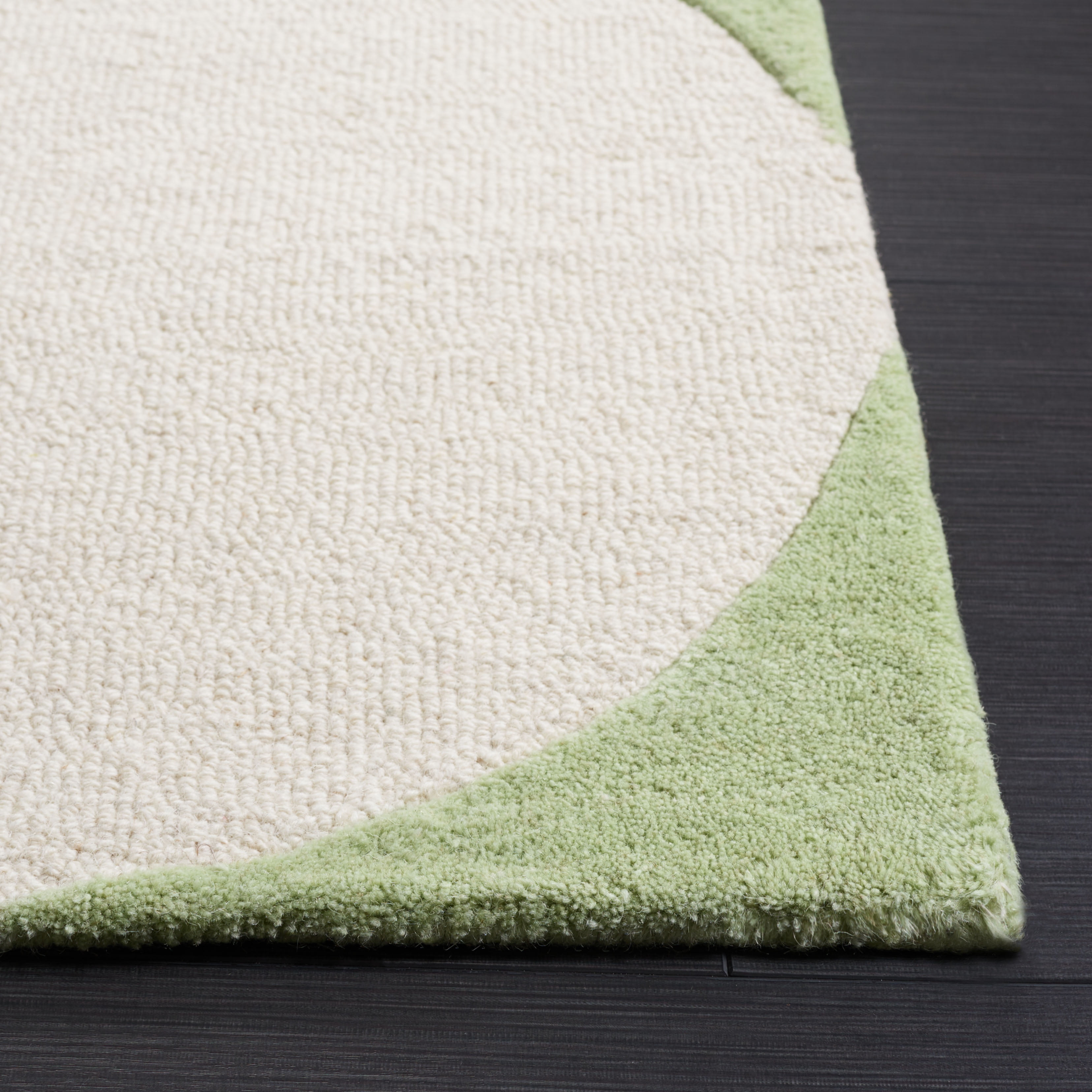 SAFAVIEH Rodeo Drive Darien Abstract Area Rug, Green/Black, 6' x 6' Square