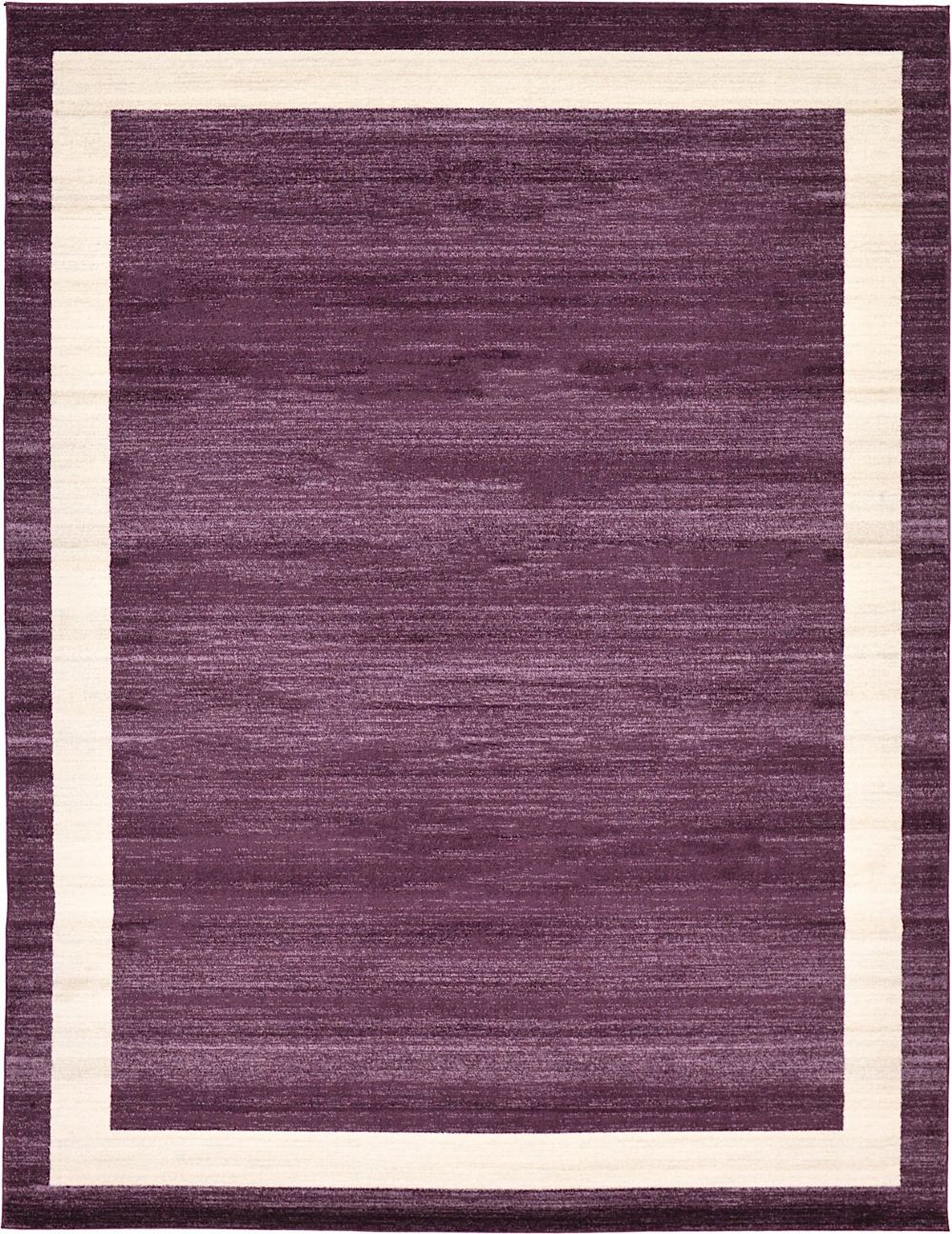 Contemporary Desdemona Collection Area Rug in Eggplant Color and