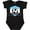 AB-Black, variant on Soccer Argentina Flag Banner Boys or Girls Baby Bodysuit