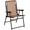 Brown, variant on LiteHaven Patio Folding Chair, Outdoor Bungee Sling Chair w/Armrests, Portable Lawn Chair for Camping, Garden, Pool, Beach, Backyard,Brown