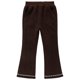 thumbnail image 4 of Pantalones largos para niñas, de color liso, con pana gruesa, informales, con cintura elástica súper gruesa, acampanados, de poliéster, 4 of 8