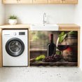 thumbnail image 3 of Purple Wine Sink Skirt 11"Wx13"L, Dustproof Under Sink Curtain with Self Adhesive Tape, Farmhouse Casks Vintage Cabinet Curtain Cover for Bathroom Vanity, RV, Kitchen Cabinet Storage Shelf, 3 of 9