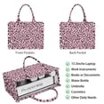 thumbnail image 2 of Large Capacity Tote Bag,Pink and Black Of Leopard Print Handbag Fashion Luxury Tote Bag,15.7"x13"x 5.1" Inches,Laptop Compatible, 2 of 6