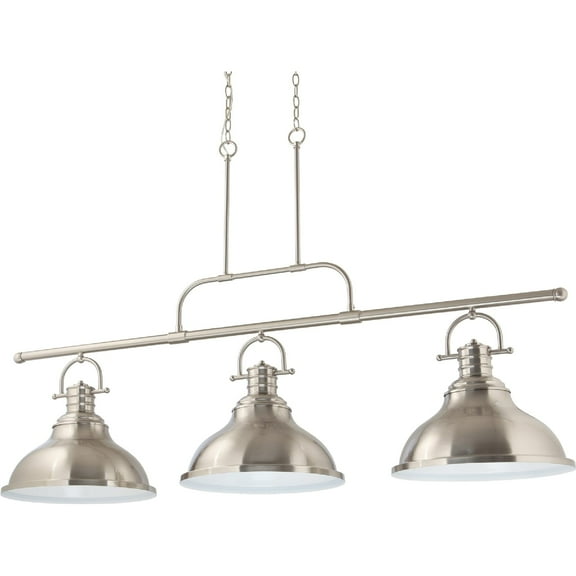 Volume Lighting  3-Light  LED Brushed Nickel Linear  Hanging Pendant - Brushed Nickel