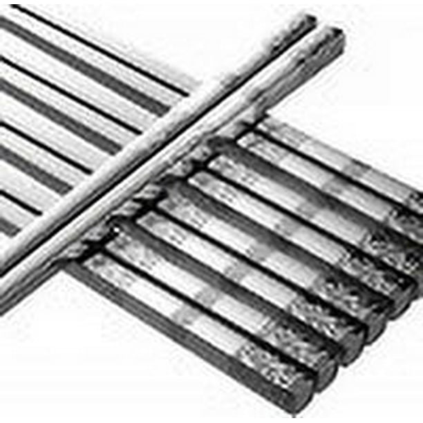 Palillos de metal reutilizables TINMARDA 5 pares acero inoxidable 304