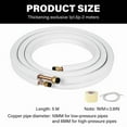 thumbnail image 3 of HVAC Brass Piping set Three Layer Insulated Tubes Flexible Small Split Brass Lines Brass Tubing Refrigerants Line, 3 of 7