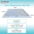thumbnail image 2 of AirWave 14x20x1 MERV 8 Pleated HVAC AC Furnace Air Filter, 6-Pack, 2 of 6