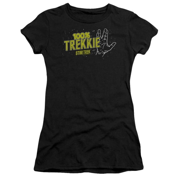 Star Trek - Trekkie - Juniors Teen Girls Cap Sleeve Shirt - X-Large