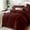 Burgundy, variant on Flymme Blue Comforter Set Queen Size 7 Pieces Bed in a Bag with Sheet Modern Solid Color Lightweight Bed Sets for Men Women ,All Season Bedding Set for Dorm