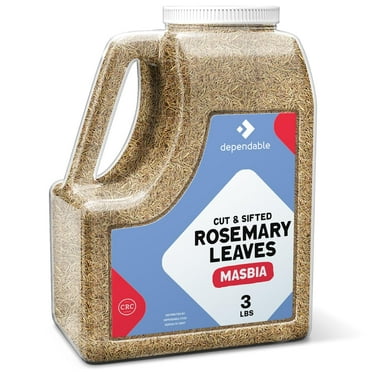 Dependable Food Rosemary Leaves Cut & Sifted, Kosher & Gluten Free Rosemary Herbs Seasoning, 3 lbs