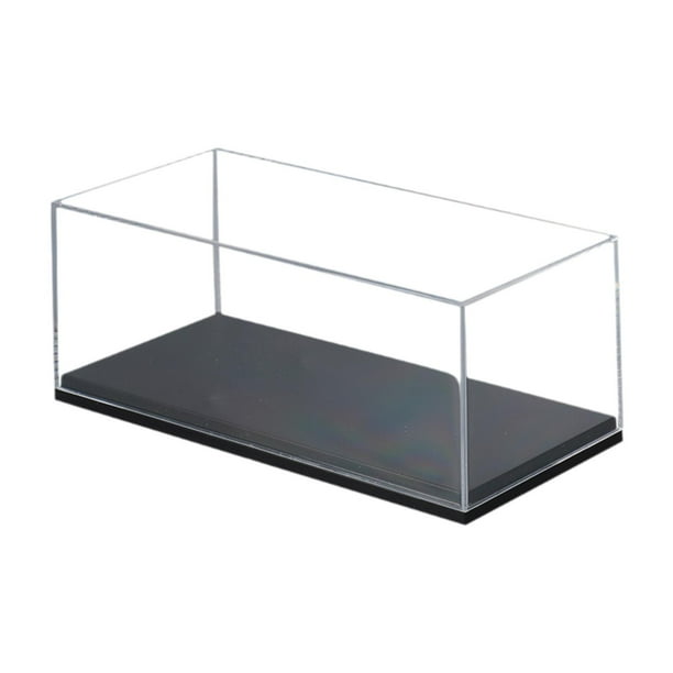 Vitrina de acrílico transparente para juguetes de coches a escala 1/87, organizador protector 106x46x40mm