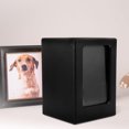 thumbnail image 3 of REOFLYUP 1Pack Pet Urn with Photo Frame for Cat Ashes Container Simple Wooden Rectangular 6.7*4.7*4.5in, 3 of 8