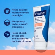 PanOxyl PM Balanacing Repair Moisutrizer, Niacinamide and Ceramides, Acne Prone and Dry Skin, 3 oz