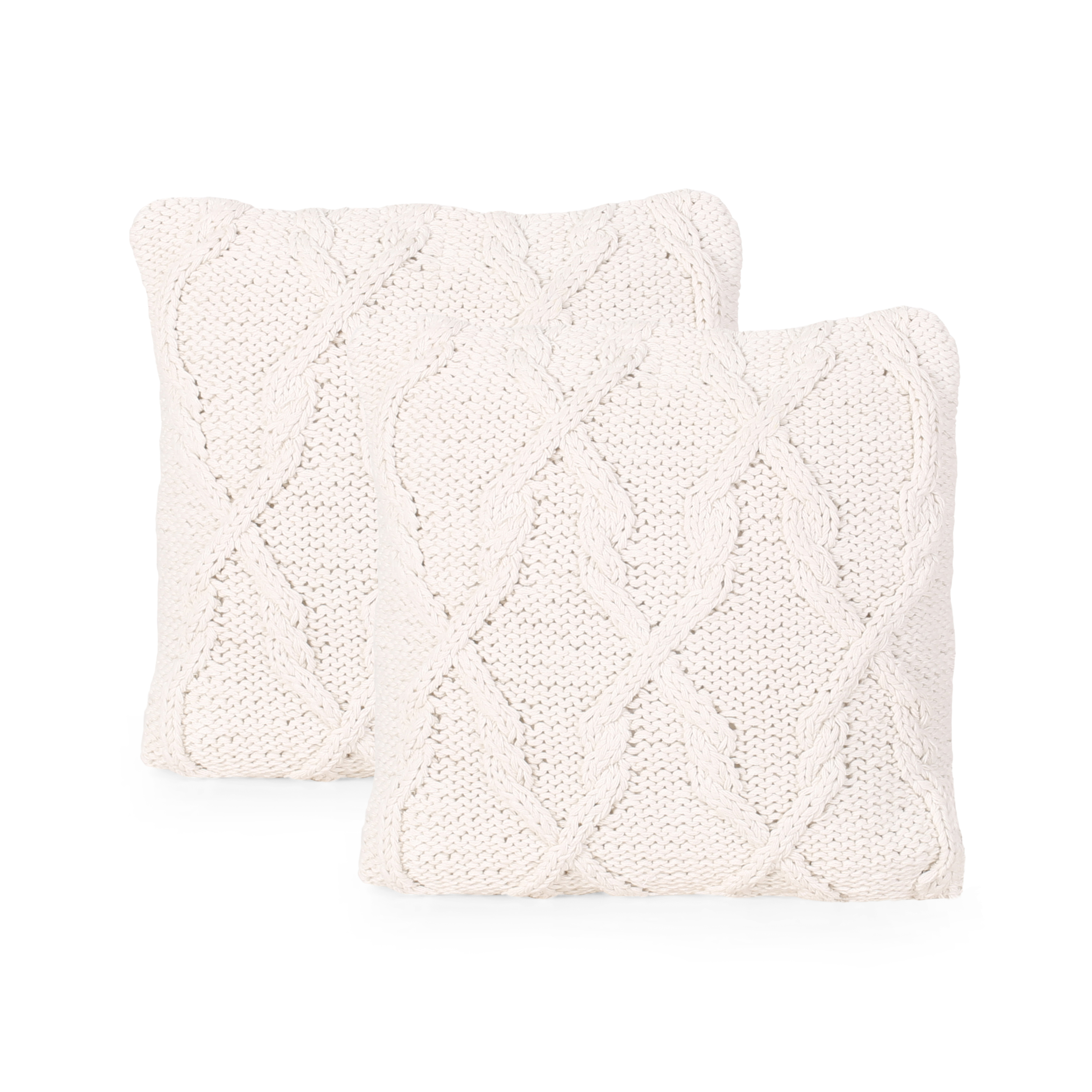 GDF Studio Ridhima Boho Cotton Throw Pillow (Set of 2), Beige