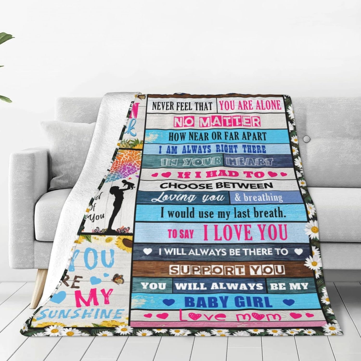 Christian Birthday Gifts for Women Friends Blanket,Unique Inspirational Religious Catholic Spiritual & Baptism Comformation Gifts for Girl Godmother Mom Sister