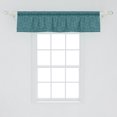 thumbnail image 2 of Ambesonne Antique Oriental Window Valance, Dark Floral Art, 54" X 12", Cadet Blue Dark Teal, 2 of 3